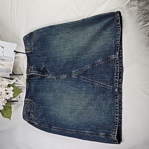 Denim Mini Skirt Elegant Wear Office Wear Career Minimalist